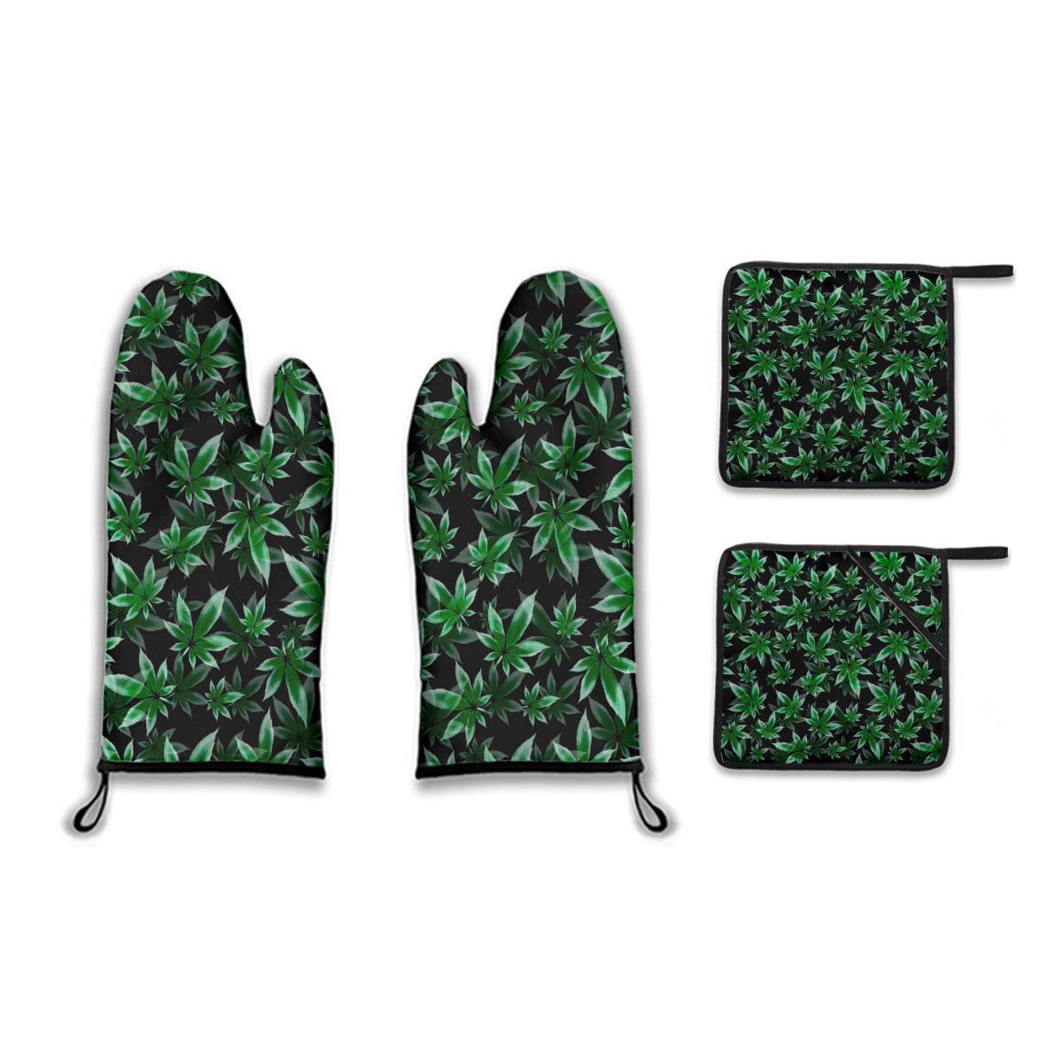 Canna Pattern Pot Holder Set