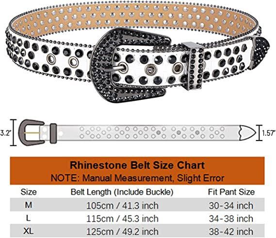 Western Fashion Bling Bling Rhinestones Diamond Belts