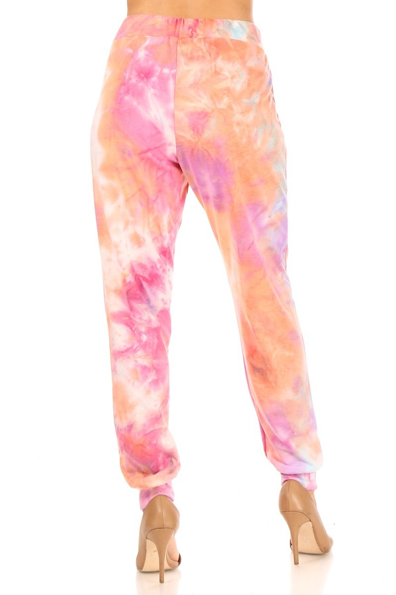 Printed Full Length Joggers With High Waist