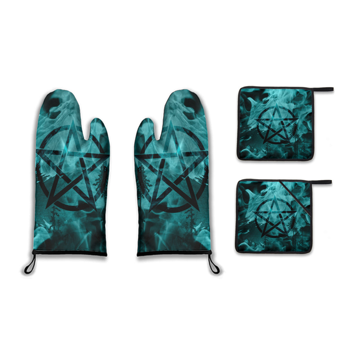 Pentagram Pot Holder Set