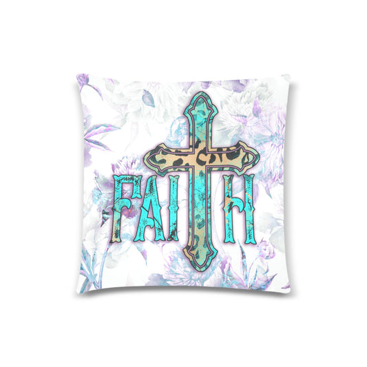 Faith Cross Throw Pillow Cover