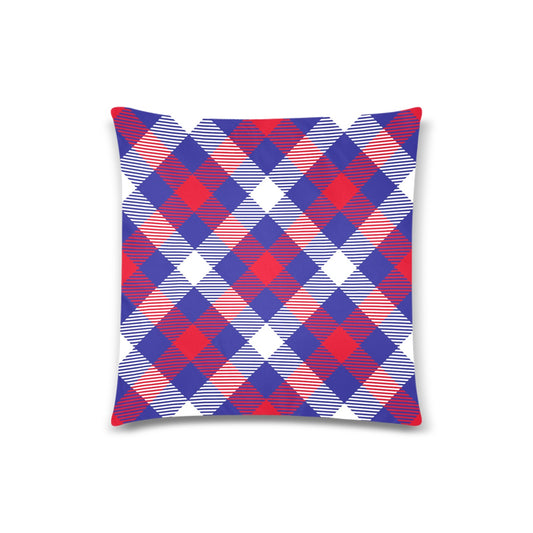 RWB Plaid Throw Pillow Cover