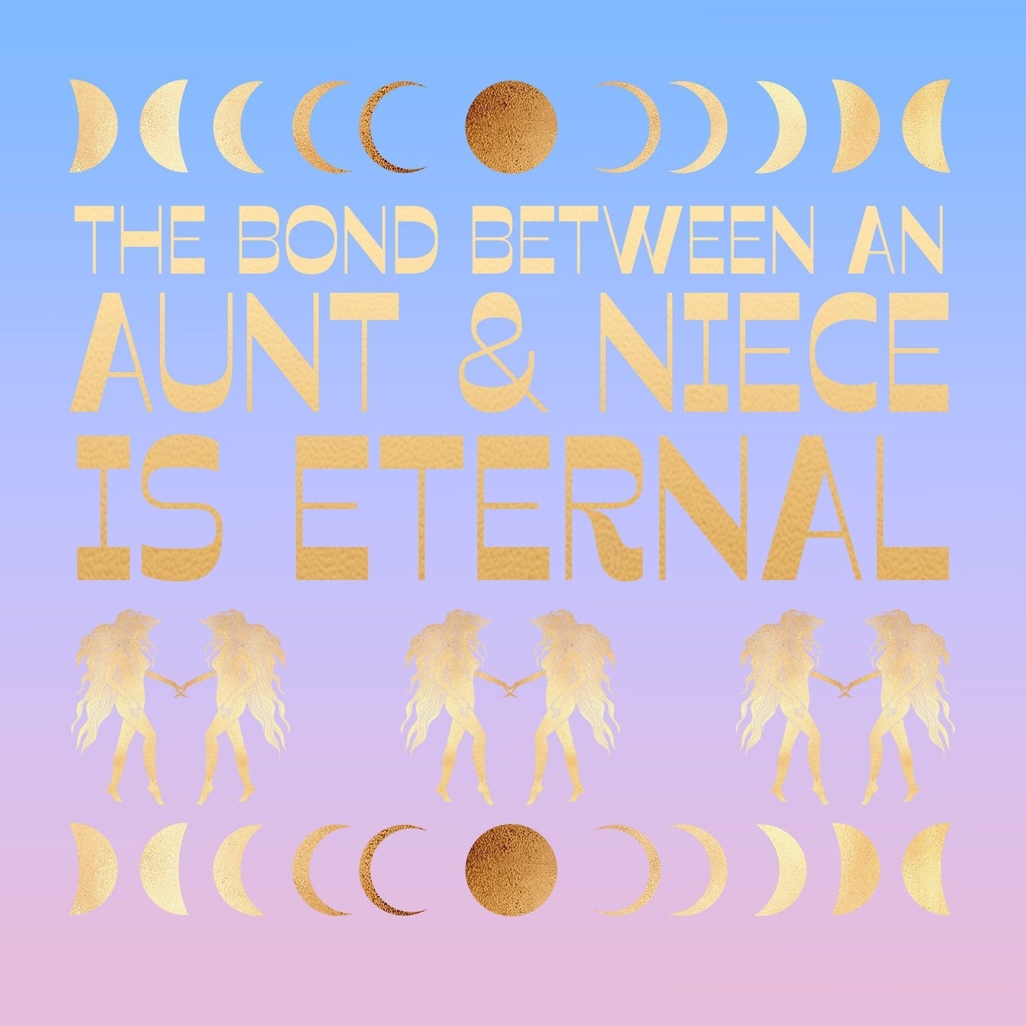 Aunt-Niece DoubleCircleNecklace Gift Box Set