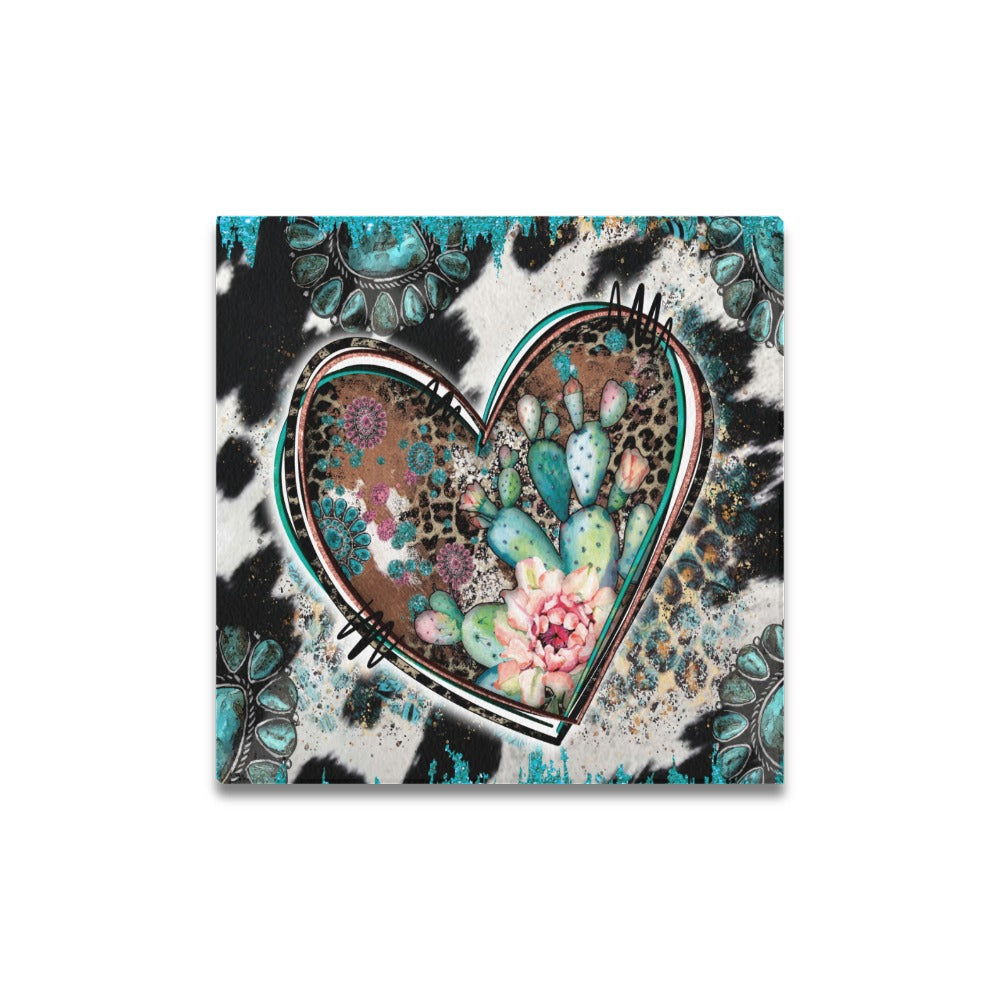 Western Heart Canvas Print