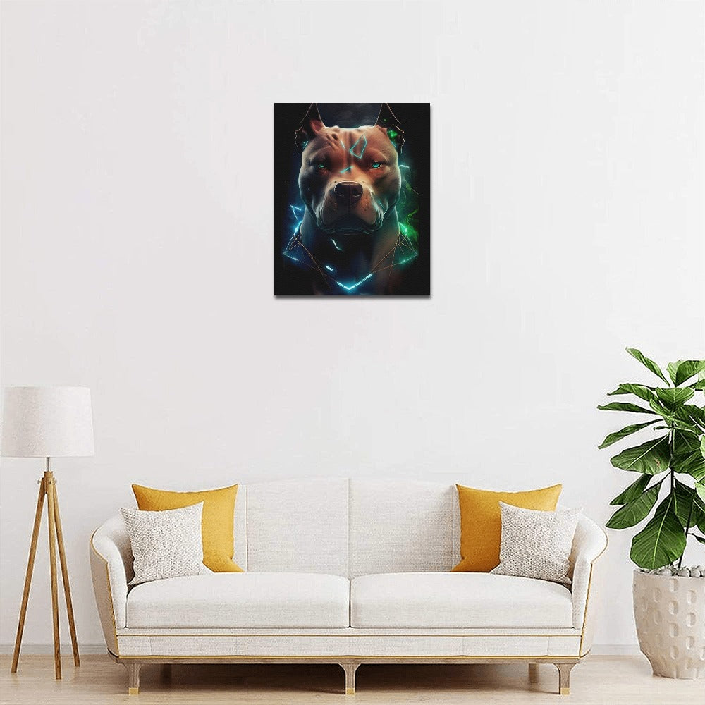 Daemon Framed Canvas Print