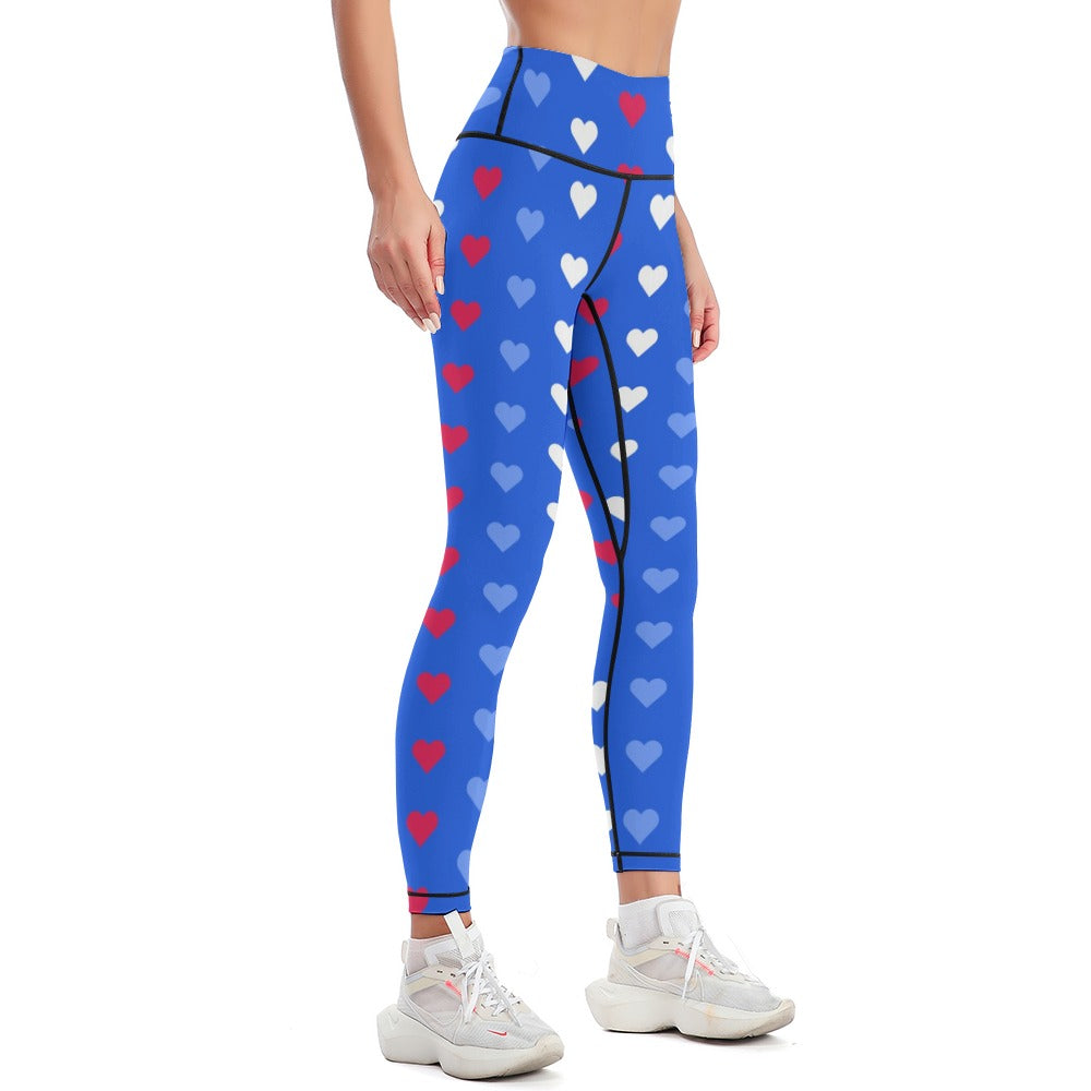 Heart Lines Women's Comfort Sports Yoga Pants