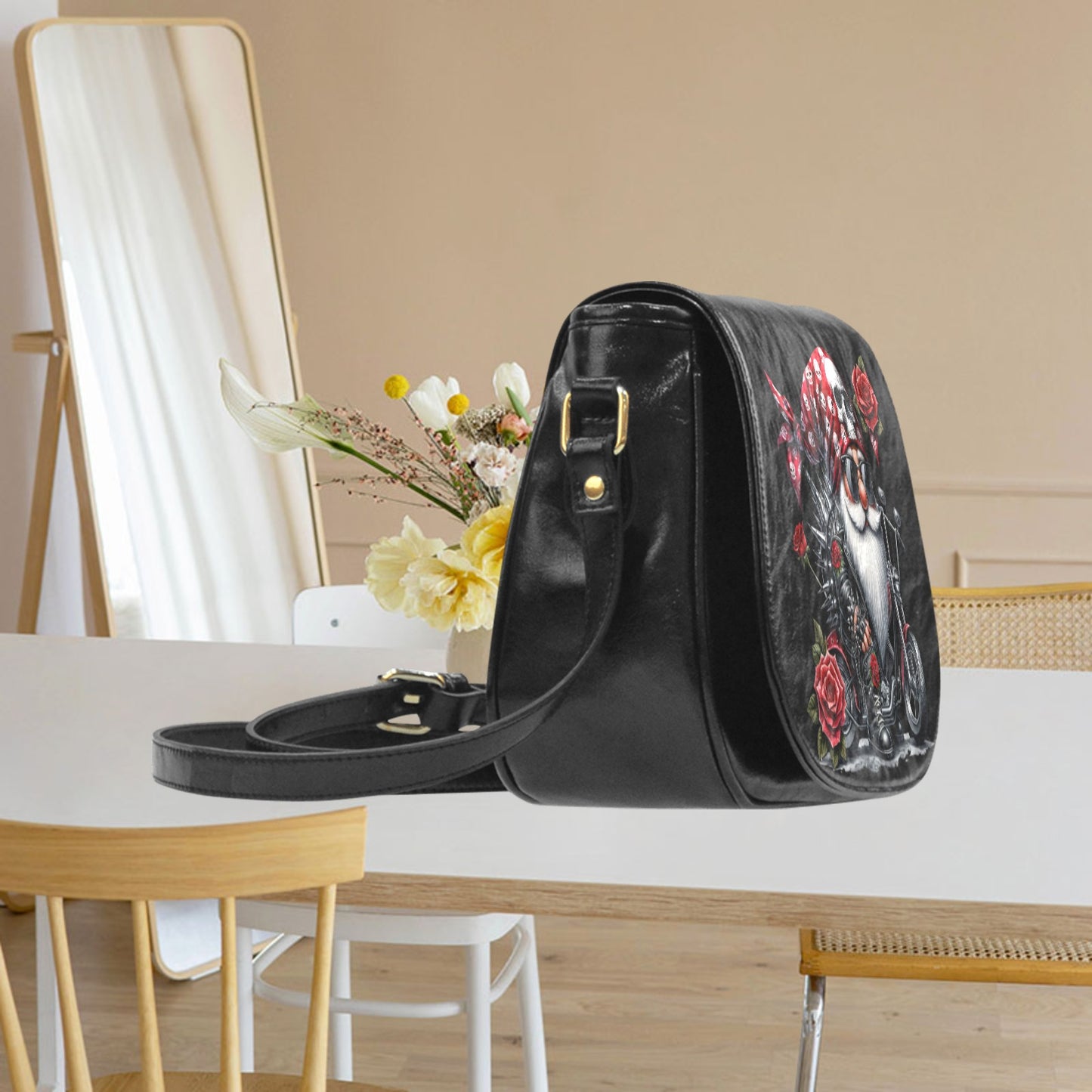 Biker Gnome Classic Saddle Bag Crossbody