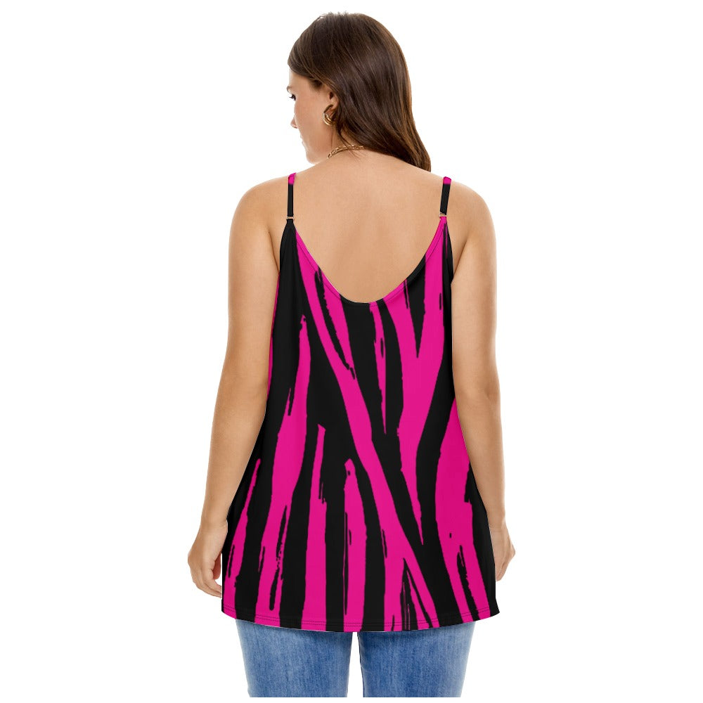 Zebra Print Loose Summer Top