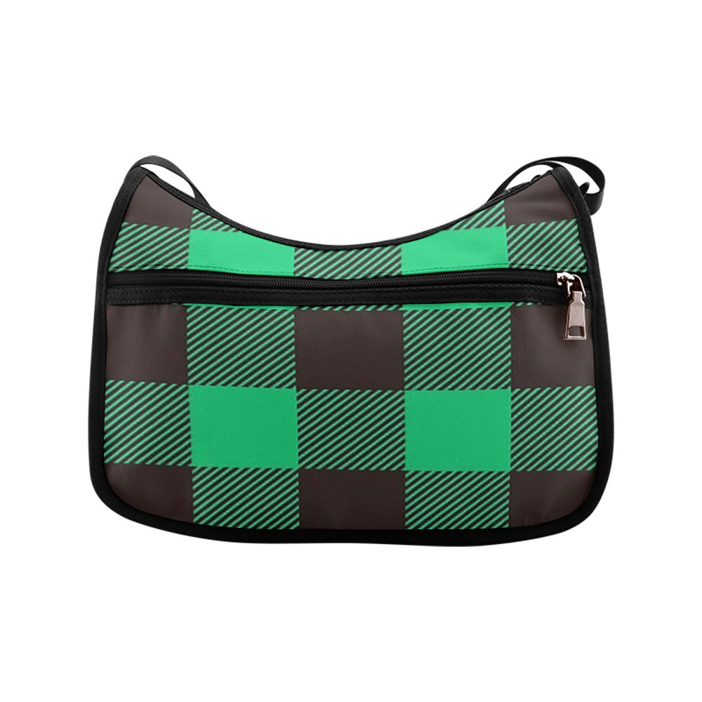 Green Plaid Shoulder Bag