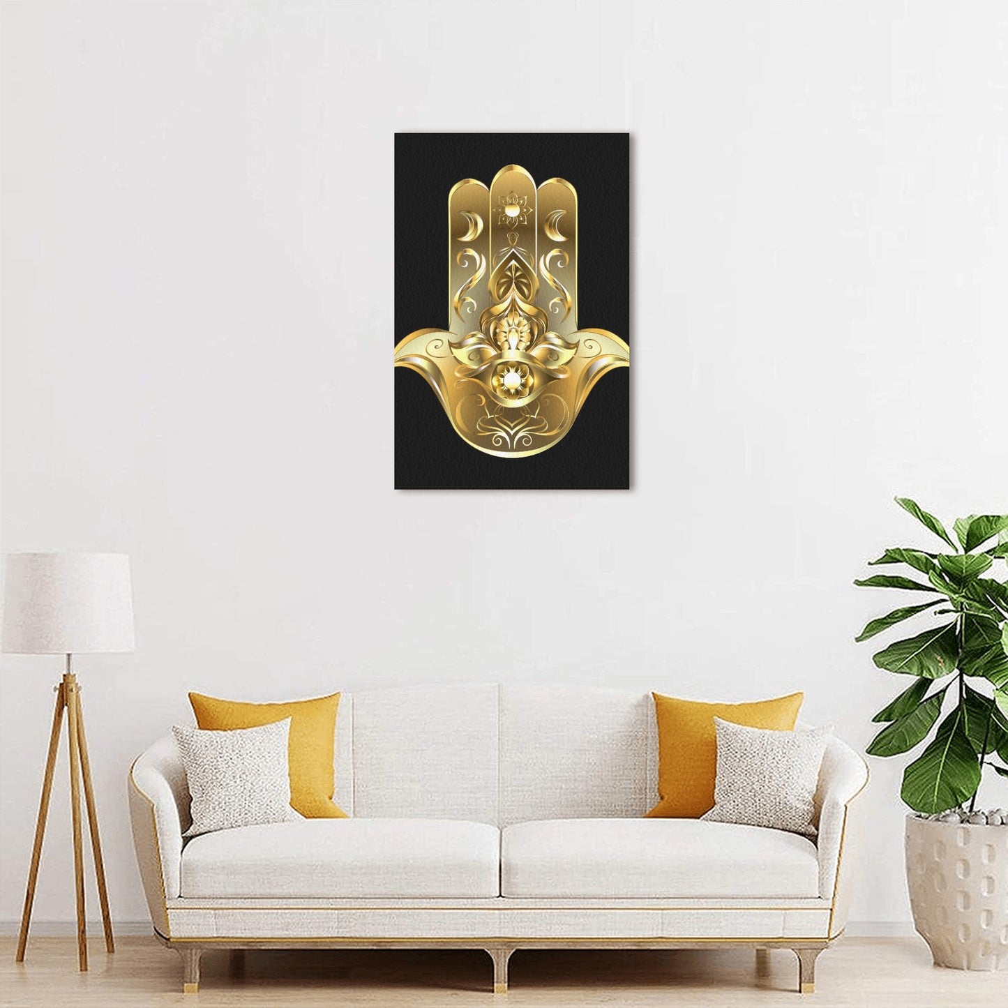 Hamsa Frame Canvas Print