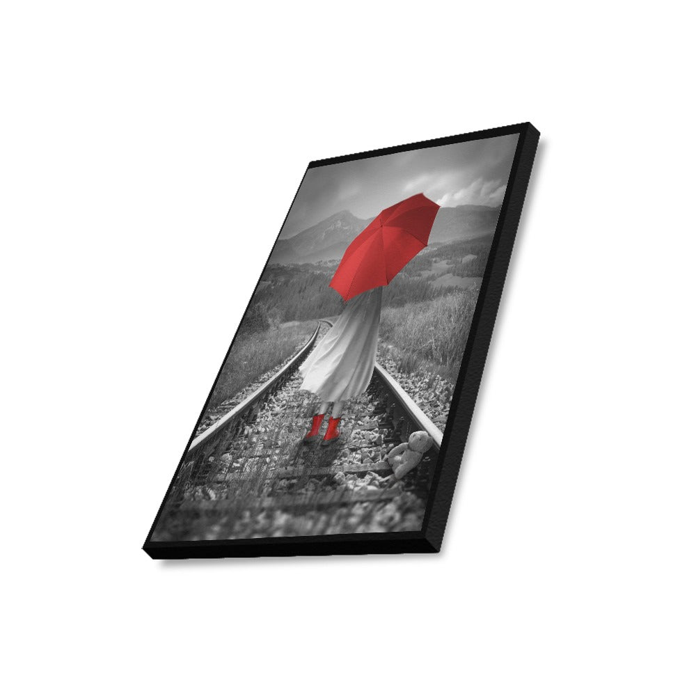 Red Collection Framed Canvas Print