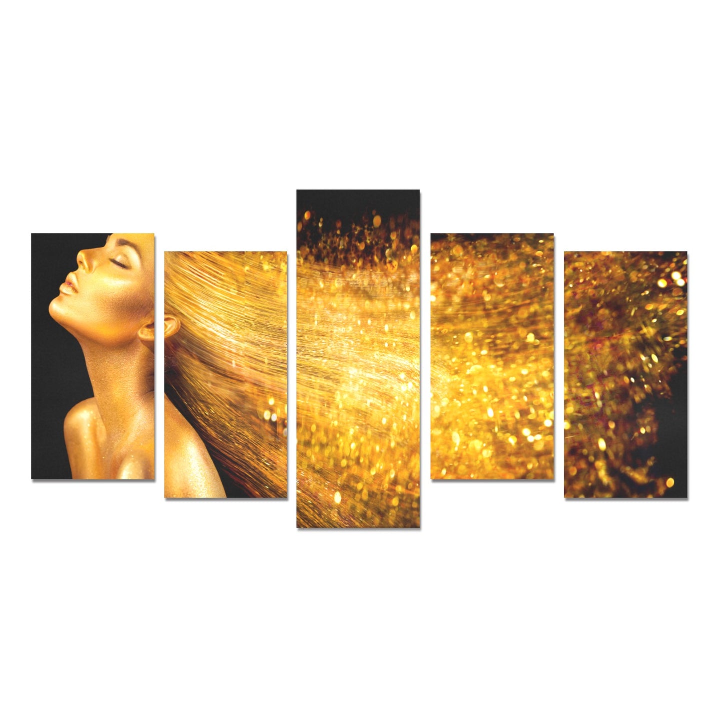 Golden Hair Canvas Wall Art Prints