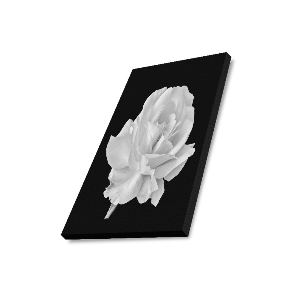 White Rose Framed Canvas Print