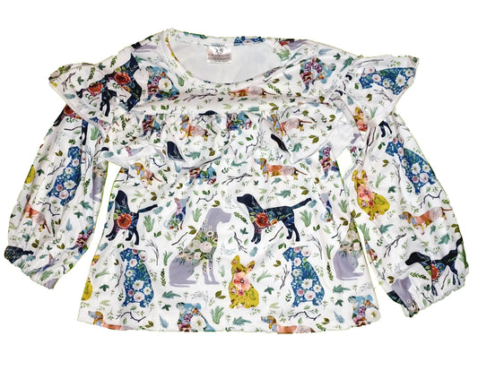 Animal Print Doggies Top