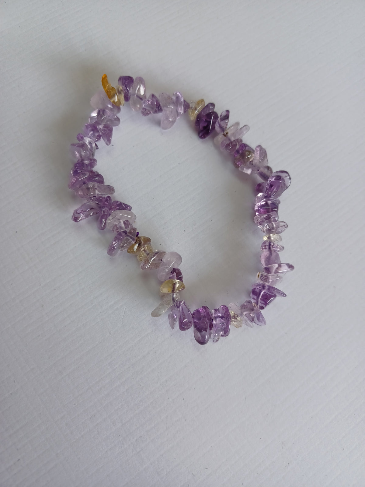 Super Seven Amethyst Natural Stone Stretch Bracelet