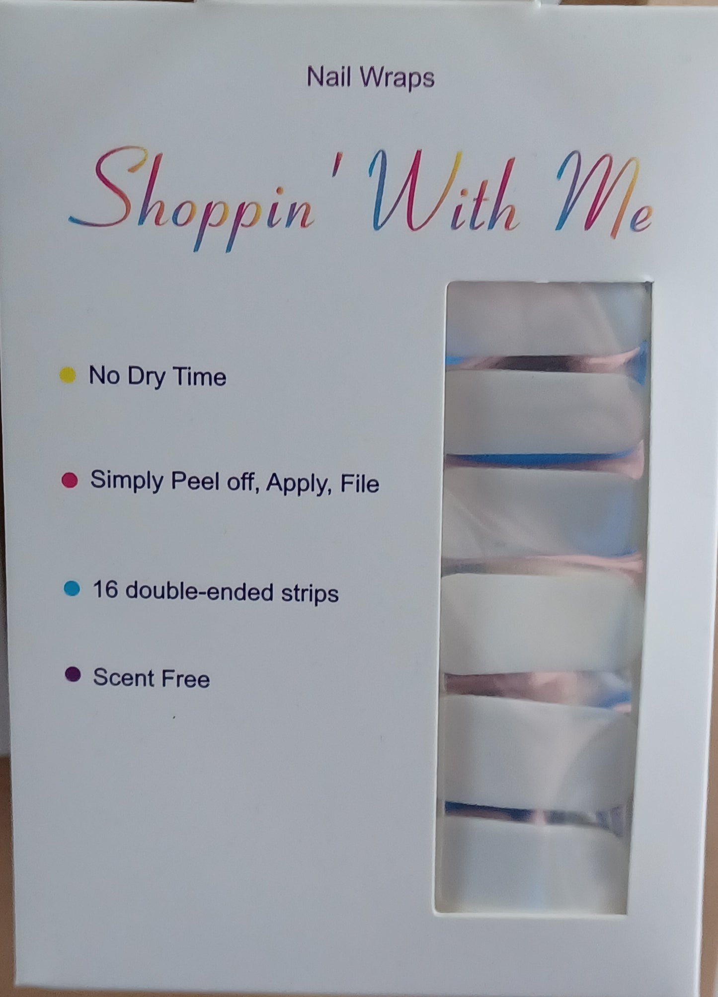 Pearly White Nail Wraps