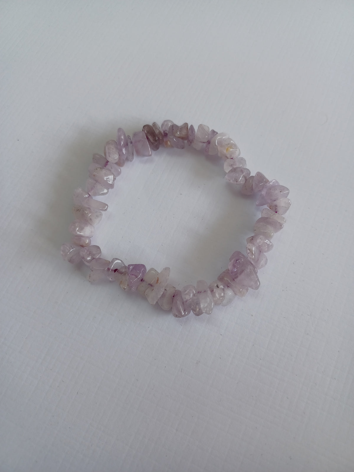 Light Amethyst Natural Stone Stretch Bracelet