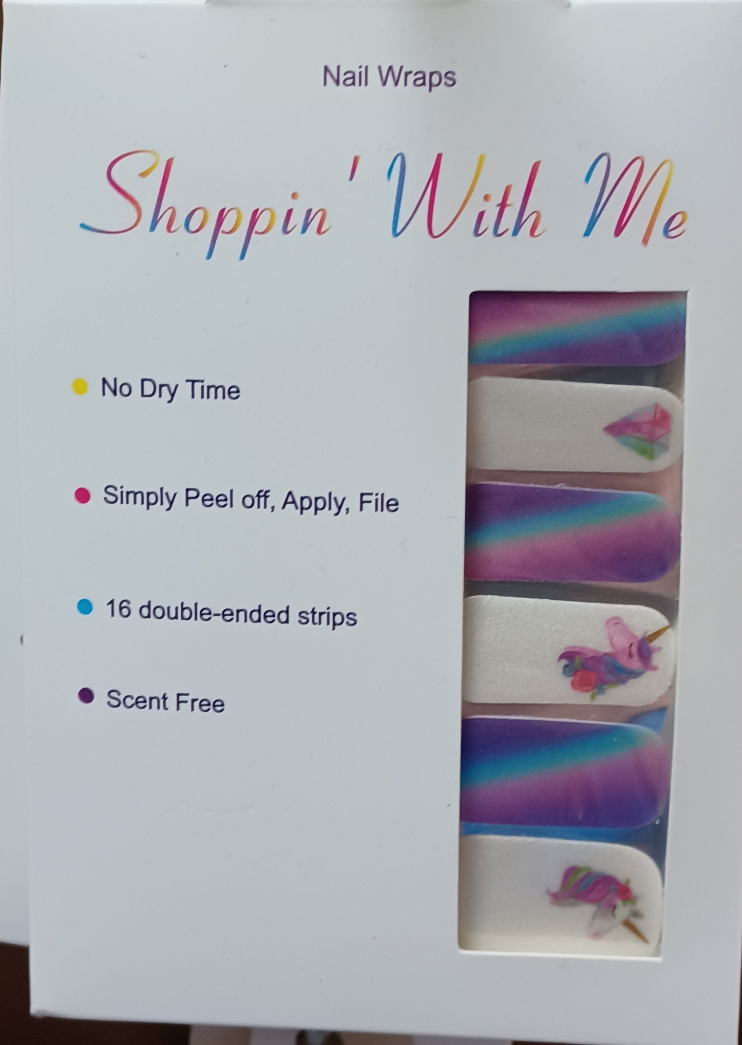 Rainbow Unicorn Nail Wraps
