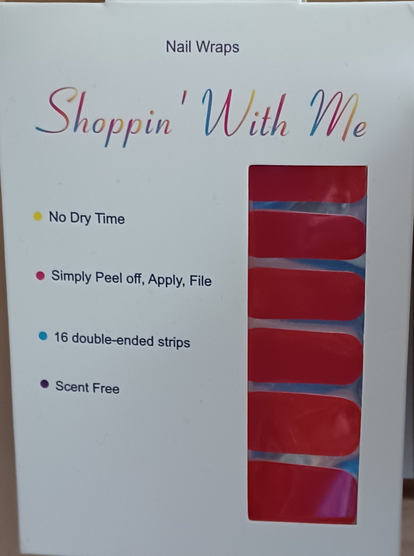 Red Nail Wraps