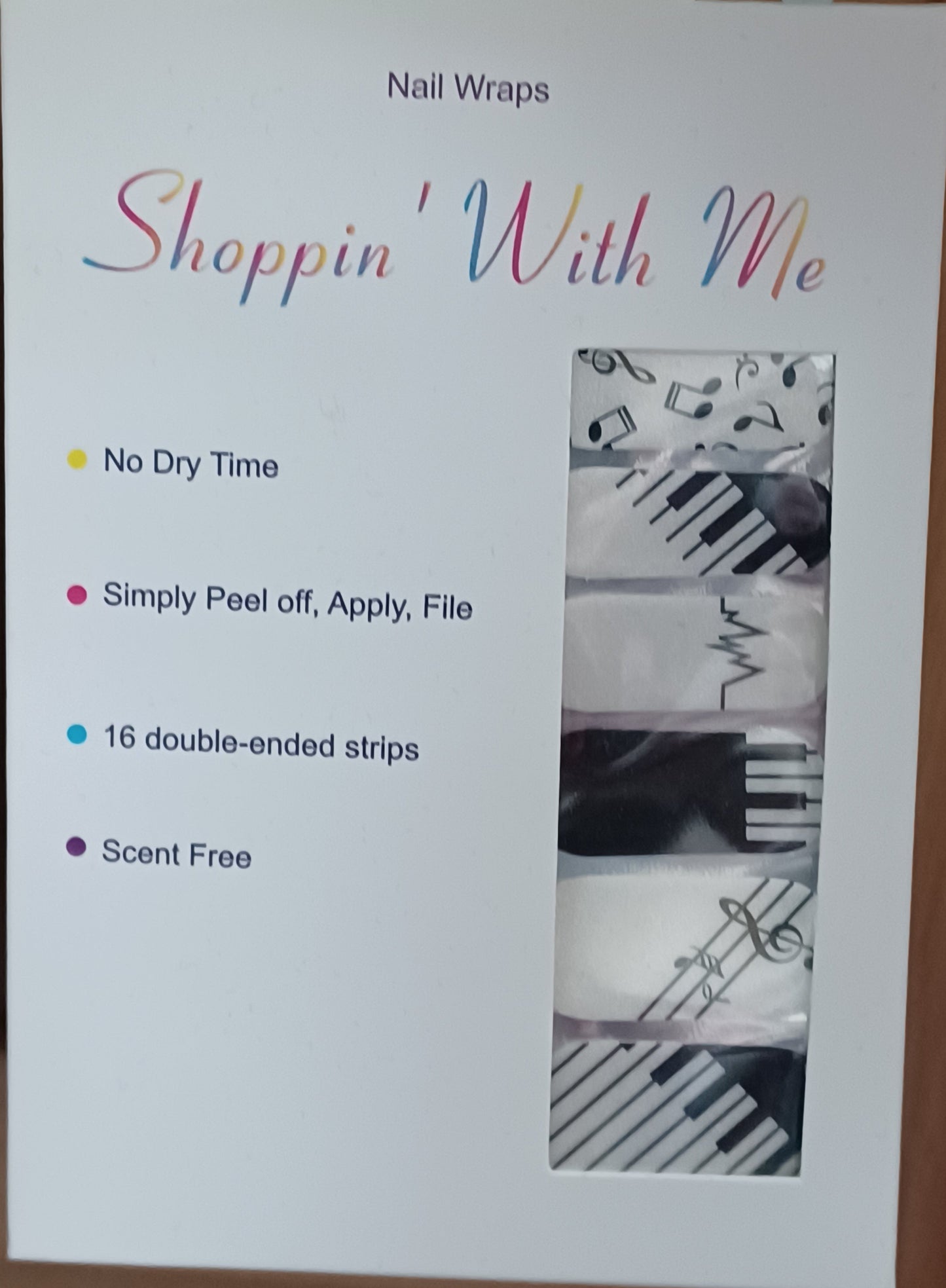 Piano Nail Wraps