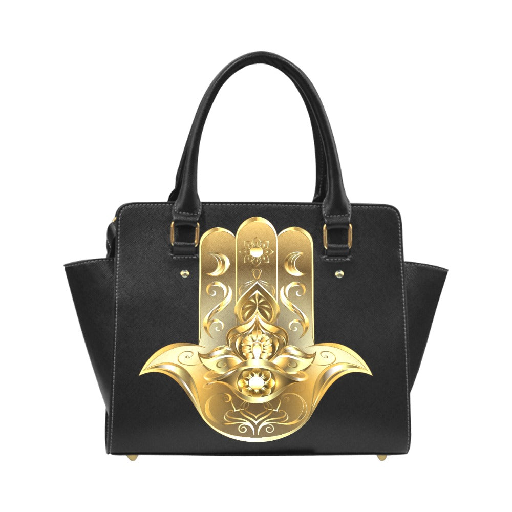 Gold Hamsa Classic Shoulder Handbag