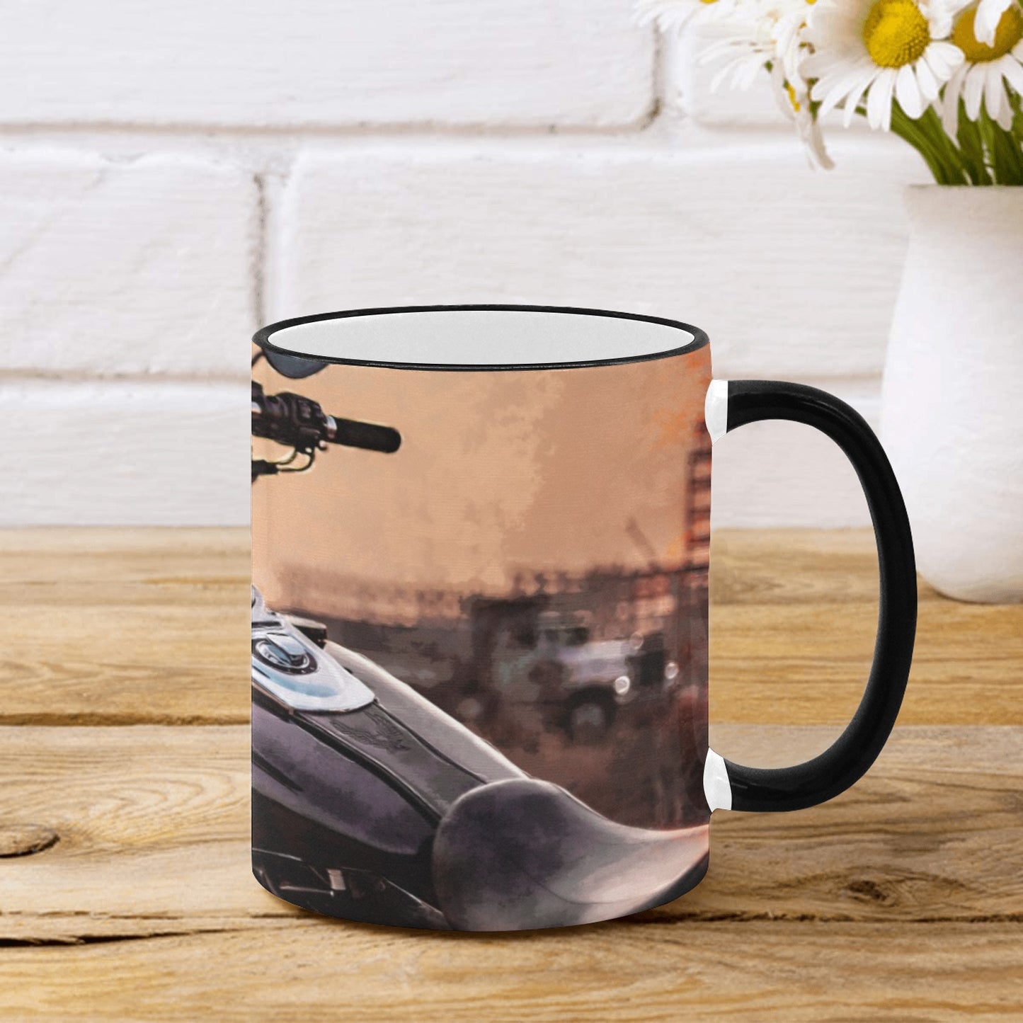 Motorcycle Sunset 11oz Mug