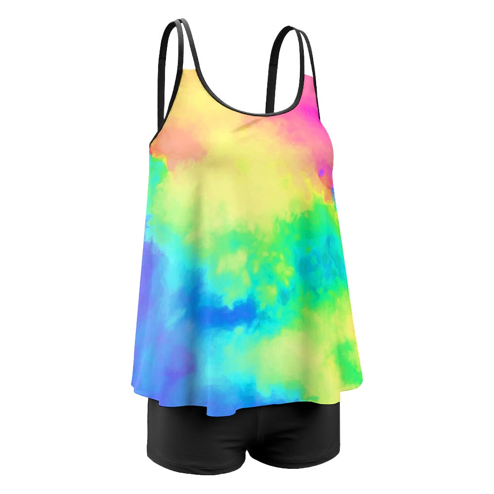 Bright Tie Dye Swimsuit
