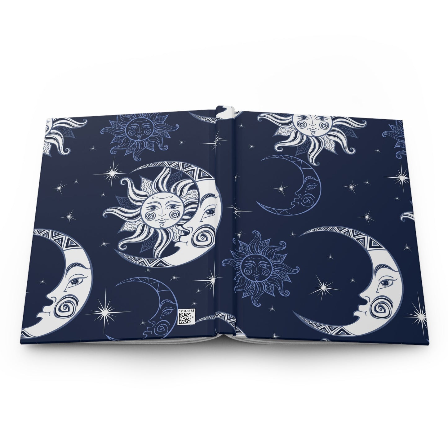 Sun Moon Stars Hardcover Journal Matte