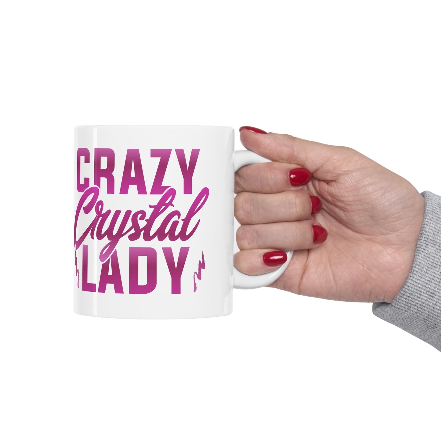 Crazy Crystal Lady Ceramic Mug 11oz