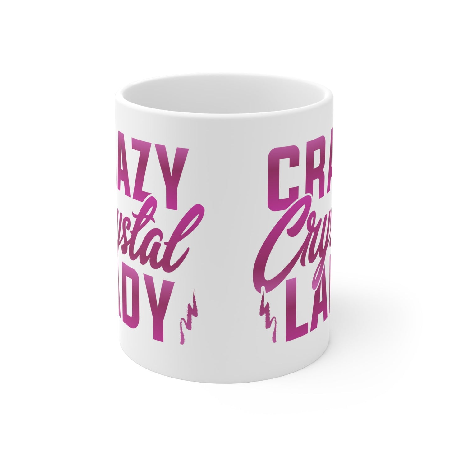 Crazy Crystal Lady Ceramic Mug 11oz