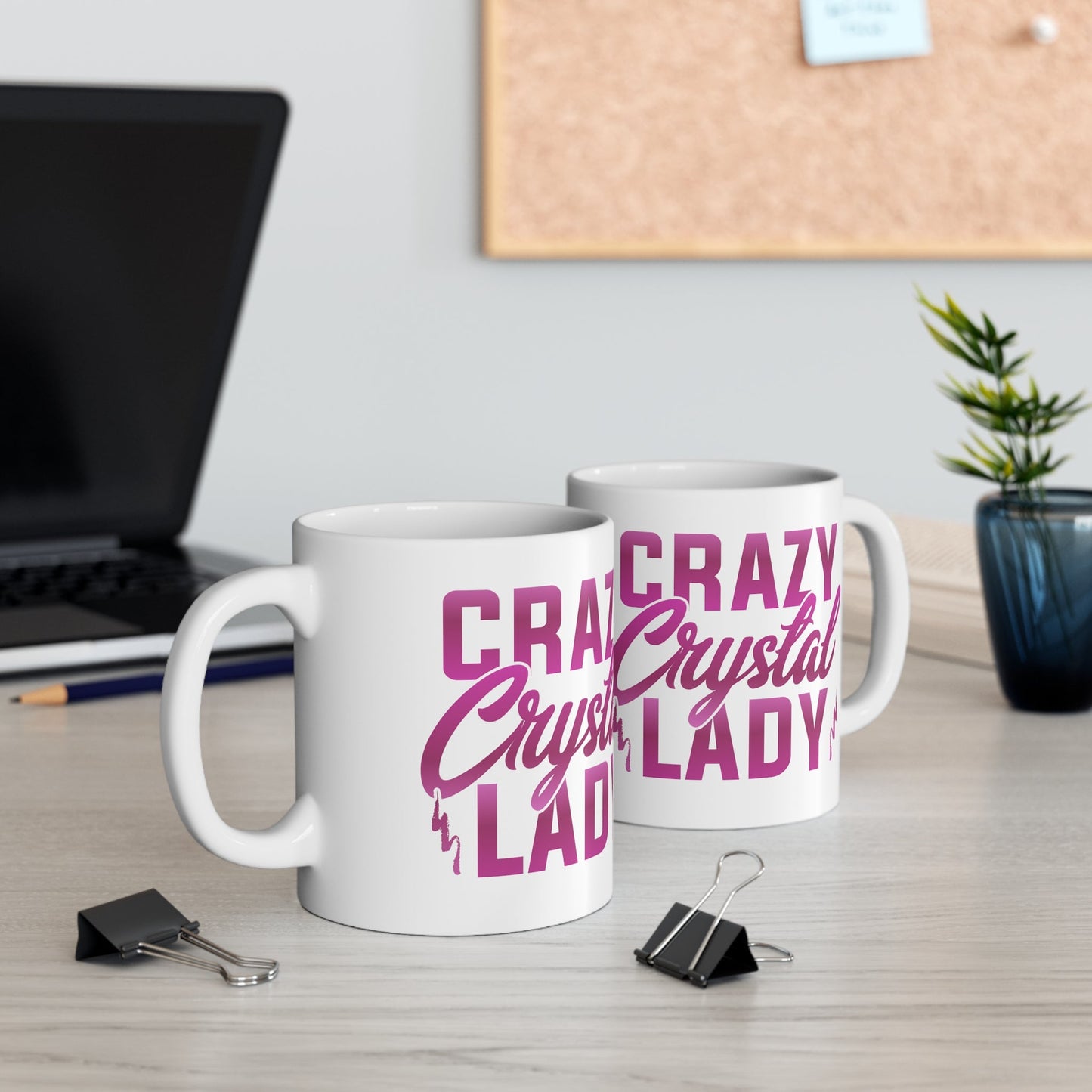 Crazy Crystal Lady Ceramic Mug 11oz