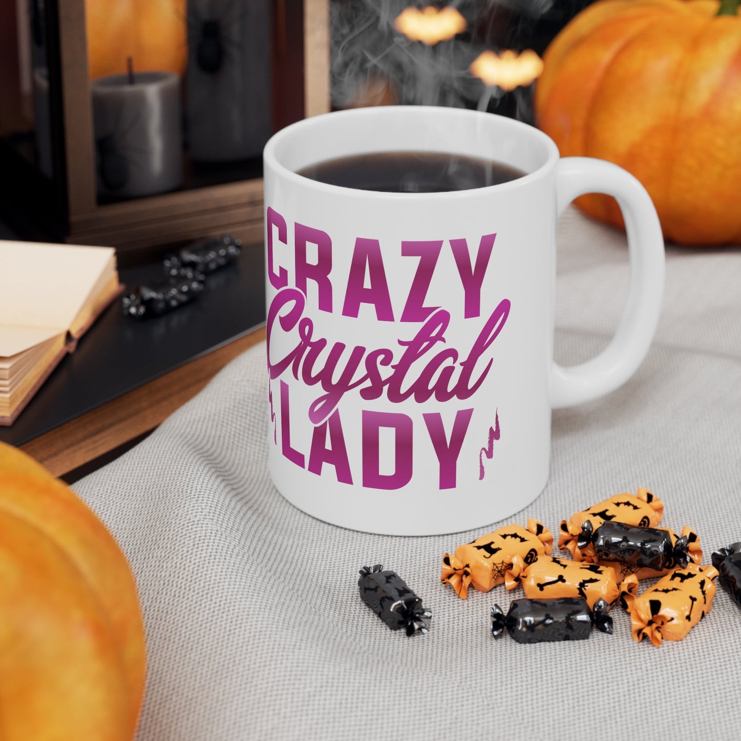 Crazy Crystal Lady Ceramic Mug 11oz