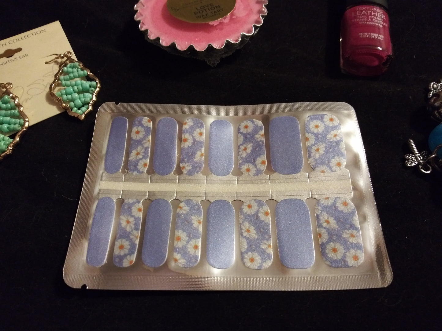 Blue Floral Fantasy – Nail Polish Strips