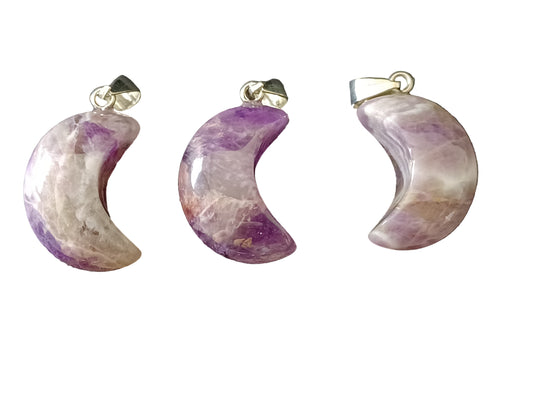 Amethyst Moon Pendant