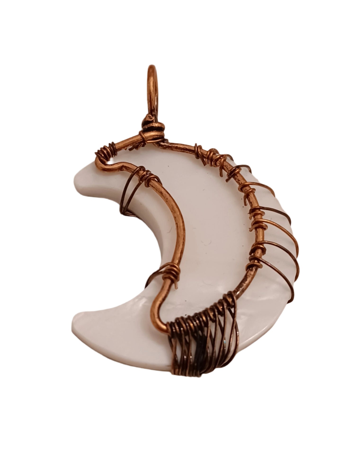 Abalone Crescent Moon Pendant
