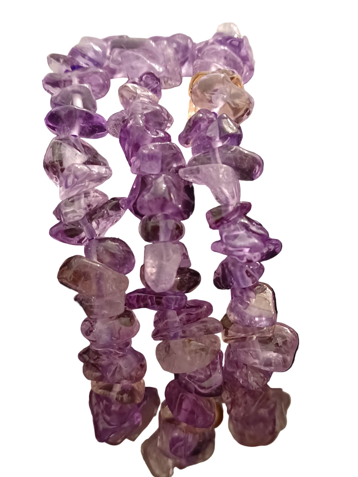Light Amethyst Natural Stone Stretch Bracelet