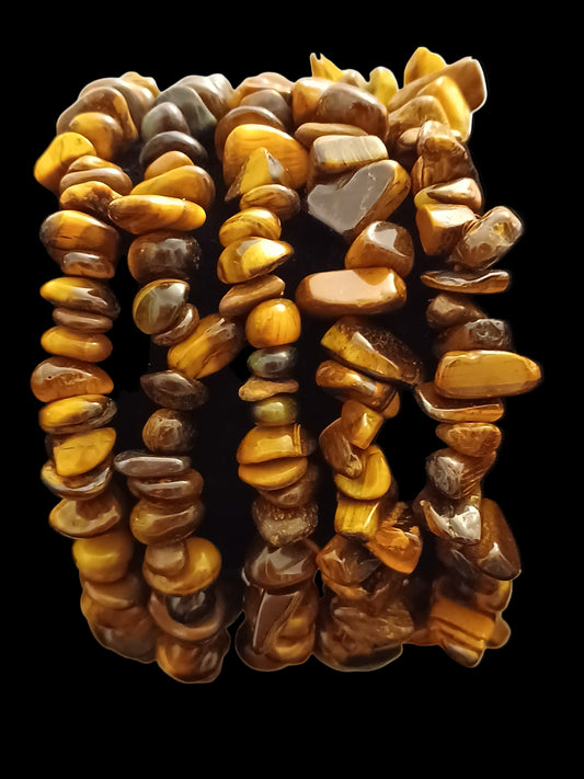 Tiger Eyes Natural Stone Stretch Bracelet