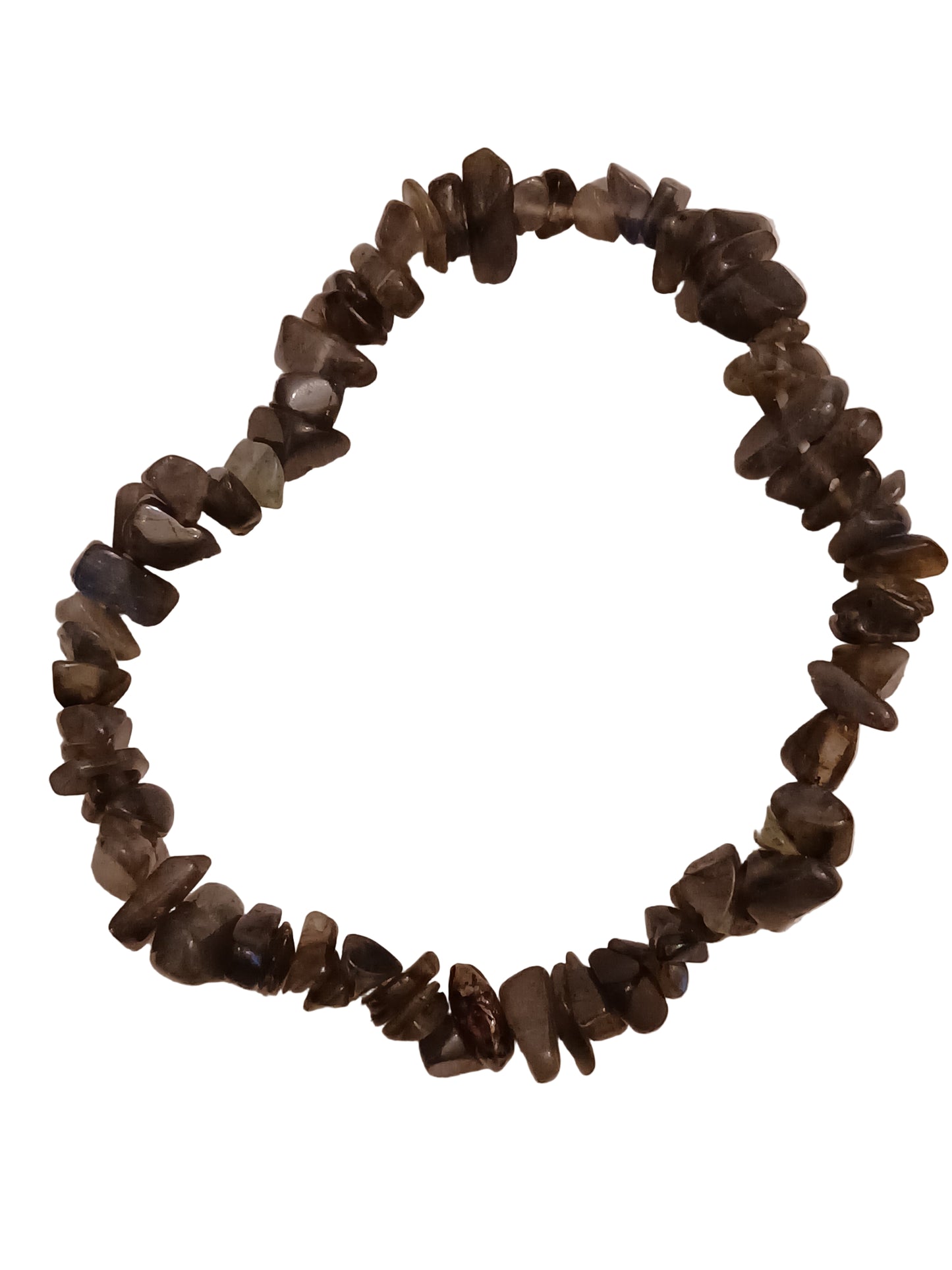 Smokey Quartz Natural Stone Stretch Bracelet