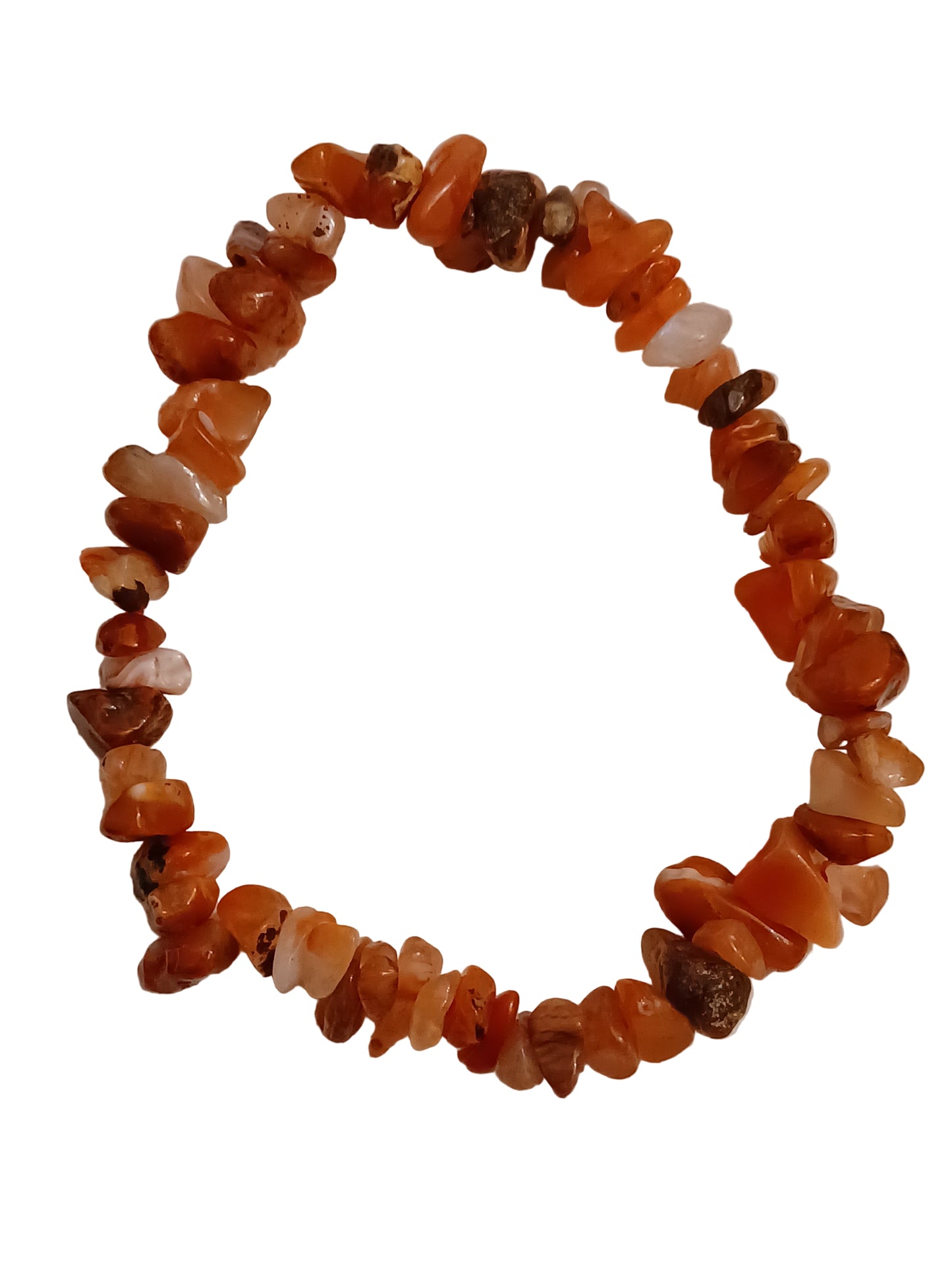 Carnelian Agate Natural Stone Stretch Bracelet