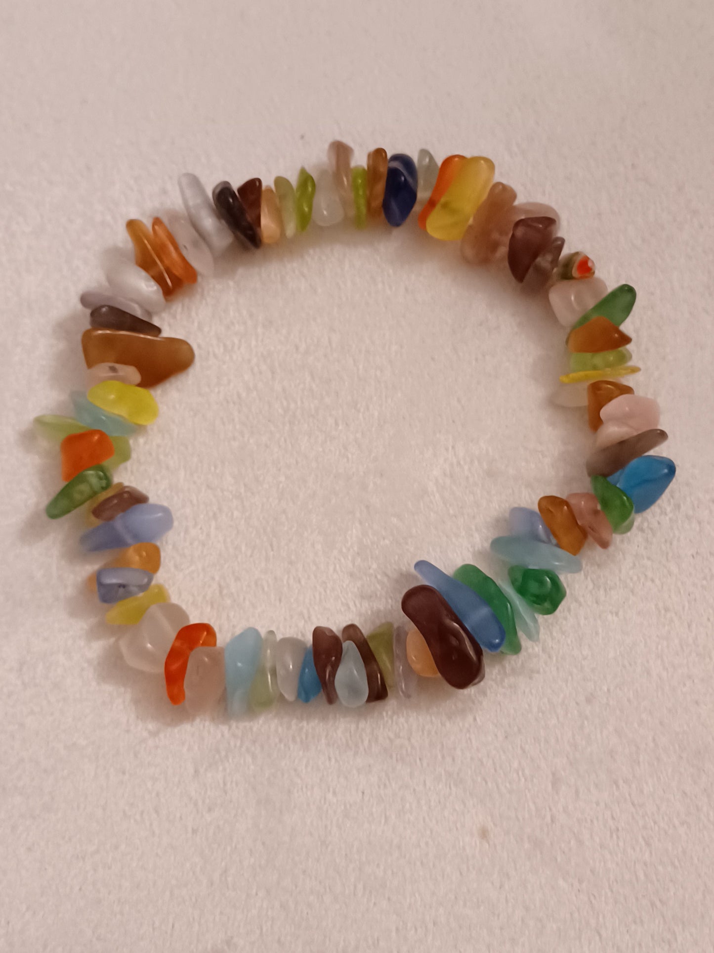 Elbaite Natural Stone Stretch Bracelet
