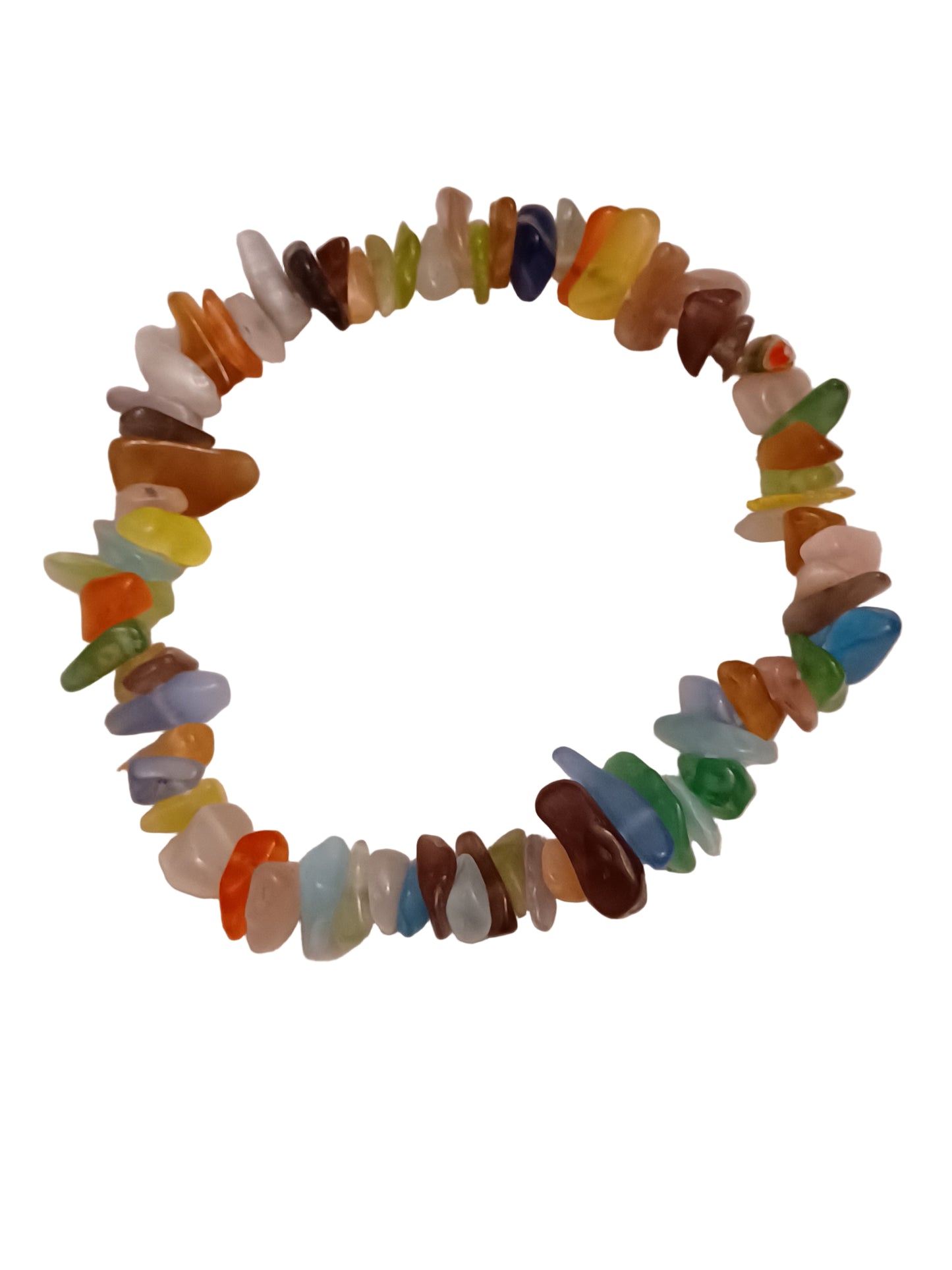 Elbaite Natural Stone Stretch Bracelet
