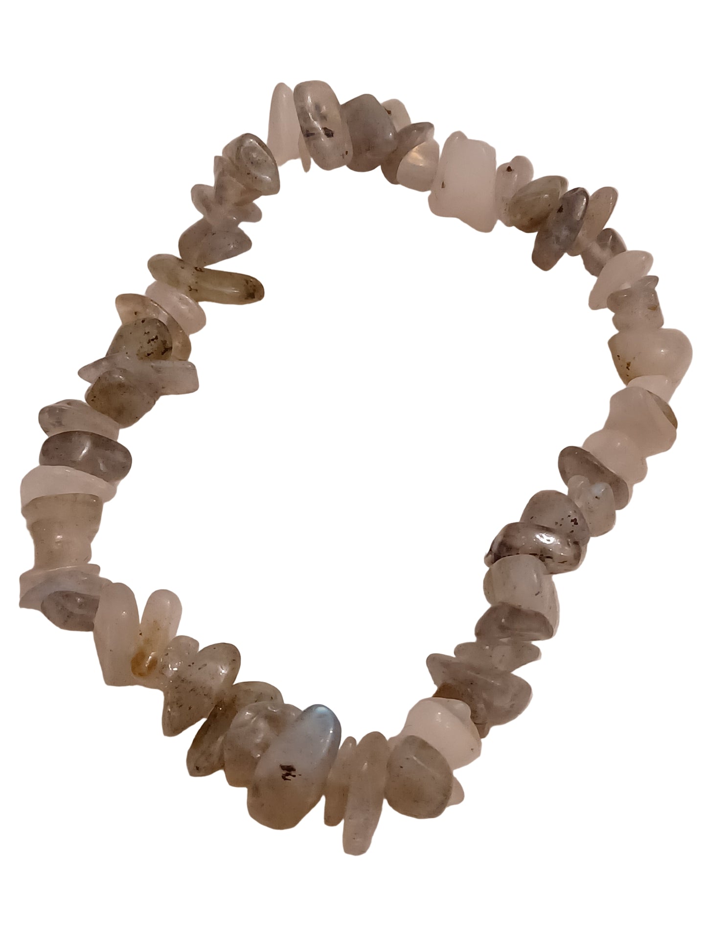 Light Smokey Quartz Natural Stone Stretch Bracelet
