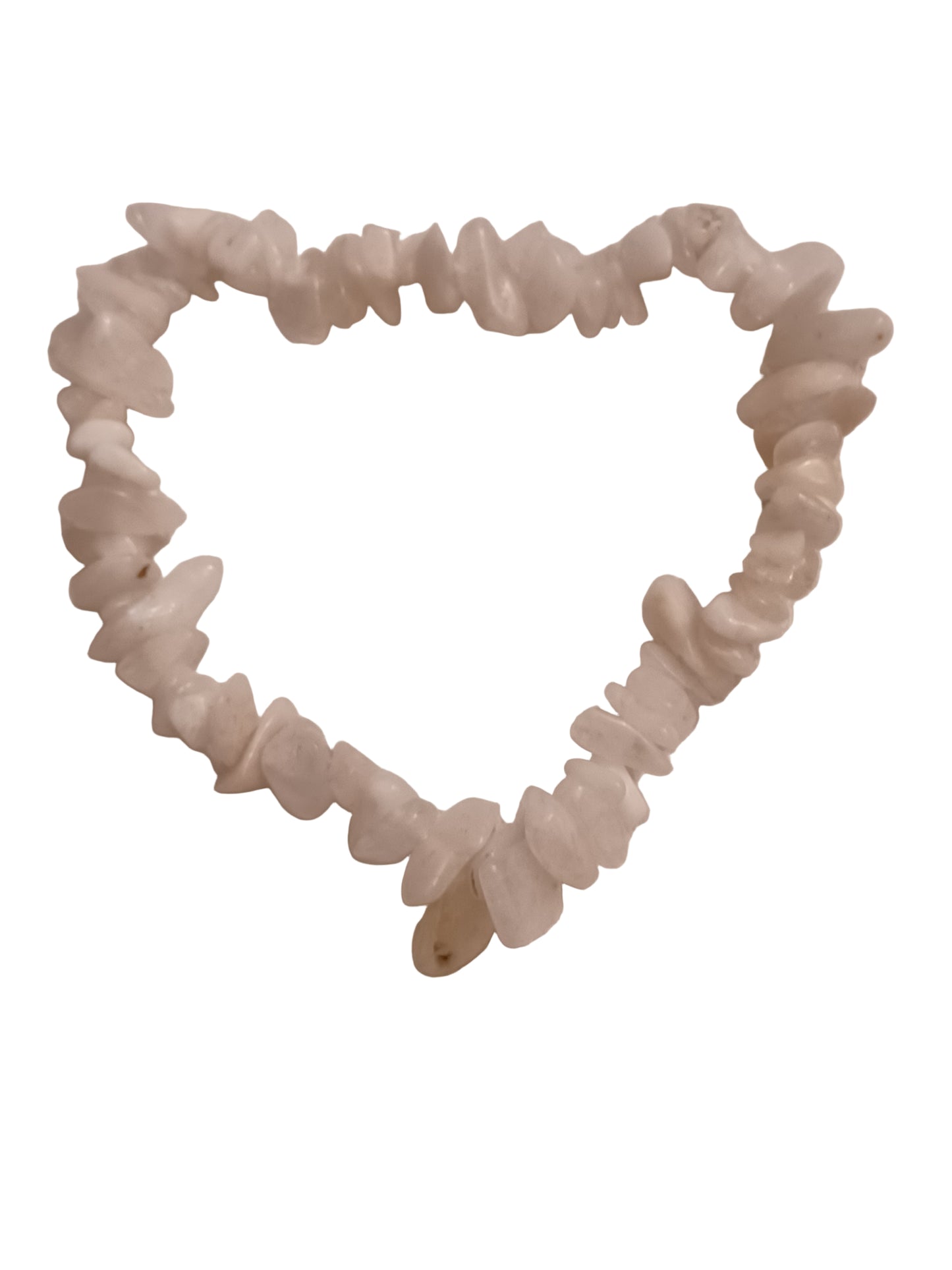 Milky Quartz Natural Stone Stretch Bracelet