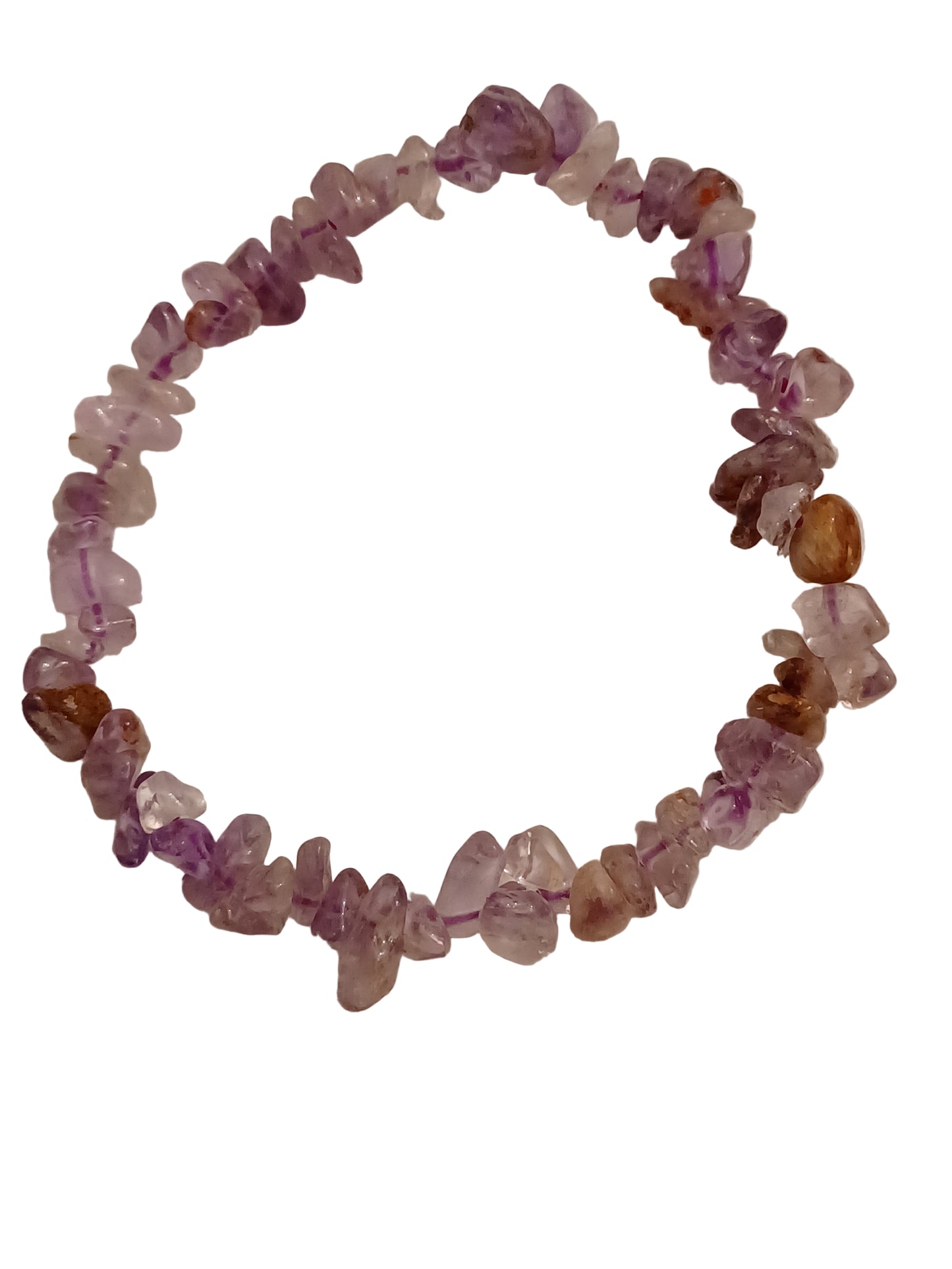 Super Seven Amethyst Natural Stone Stretch Bracelet