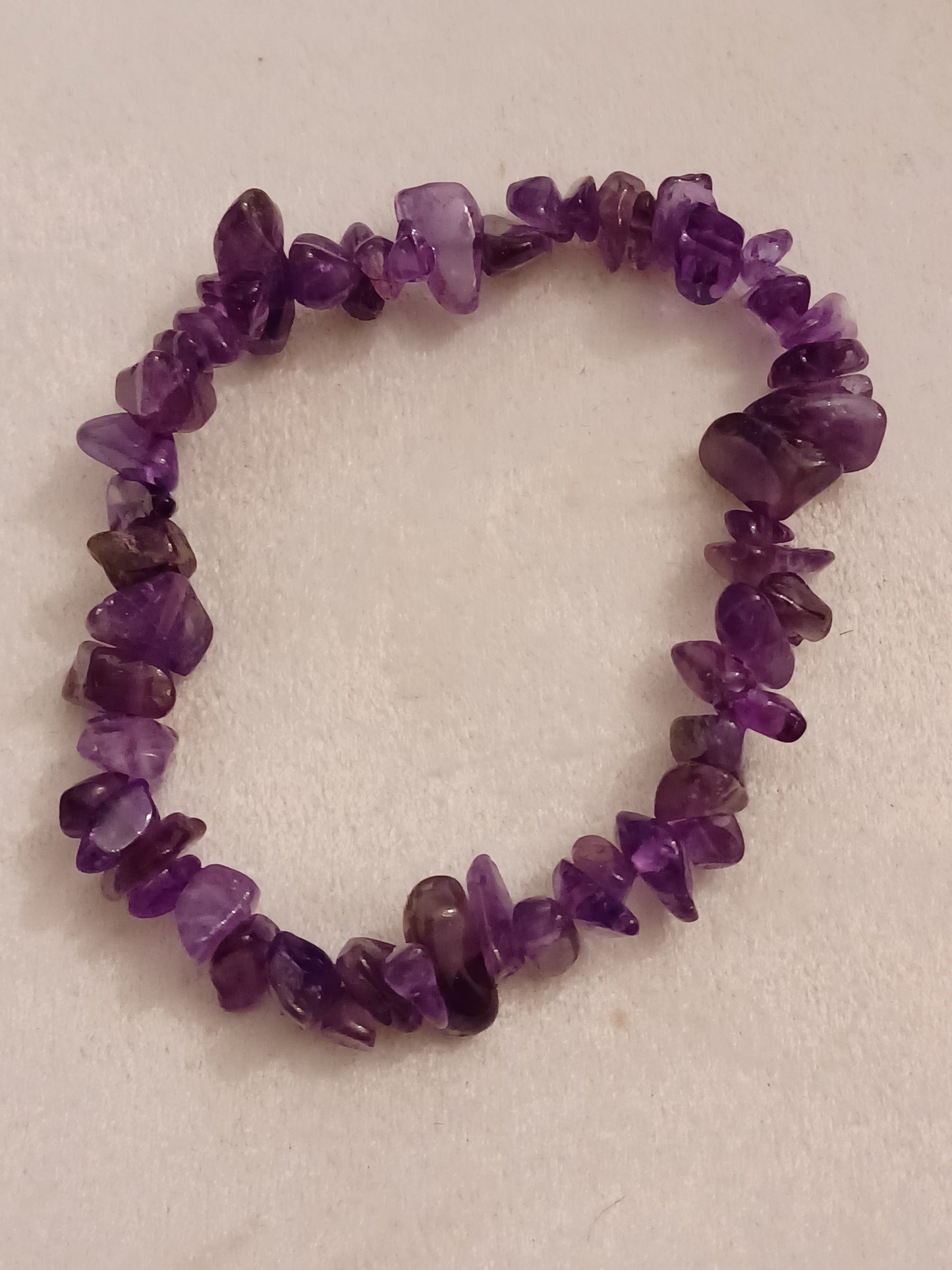 Amethyst Natural Stone Stretch Bracelet