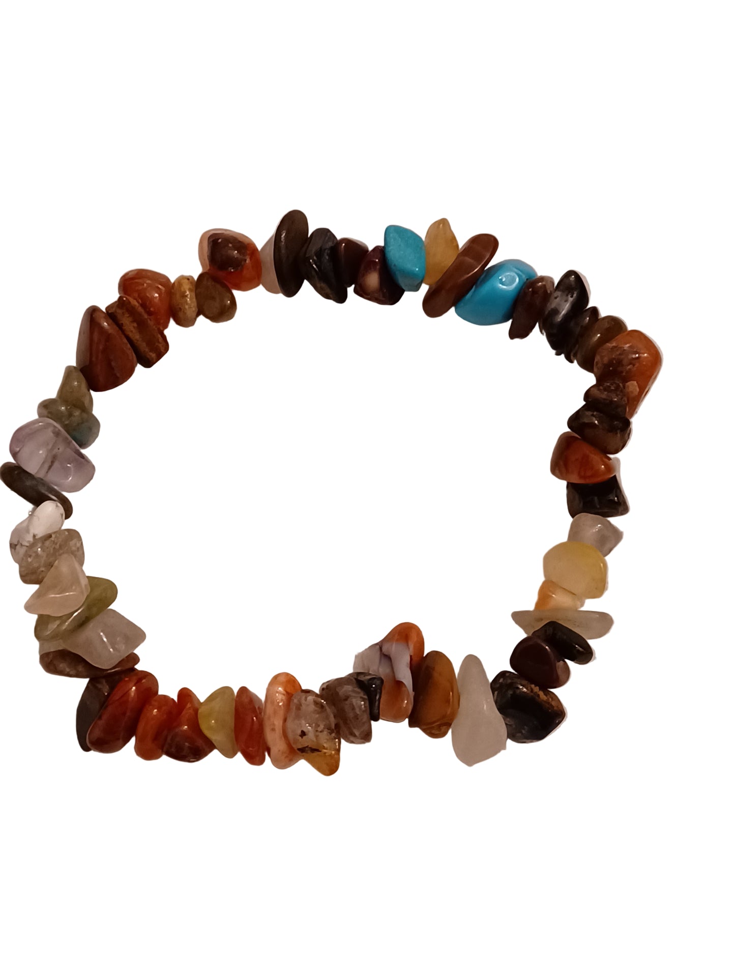 Mixed Natural Stone Stretch Bracelet