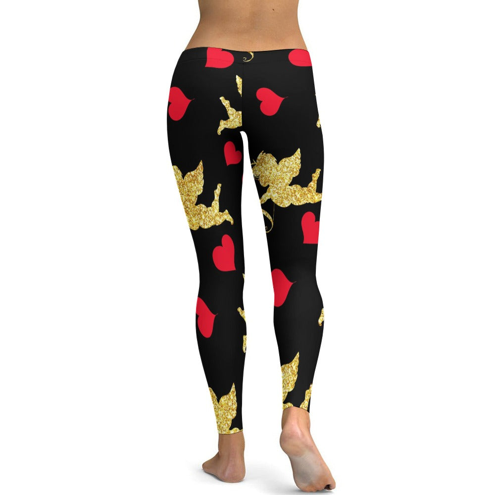 Stupid Cupid Too Soft Ladies Tight Yoga Pants