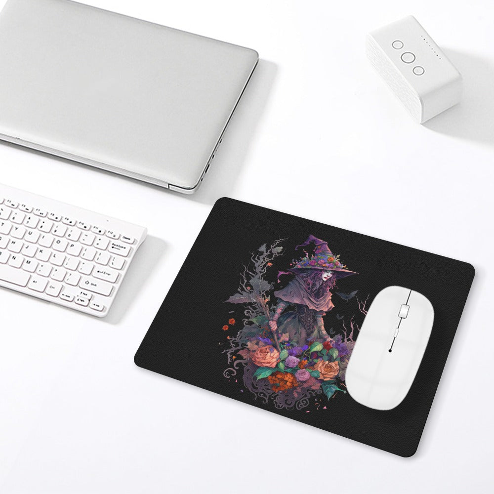 Witch Leather Mouse Pad