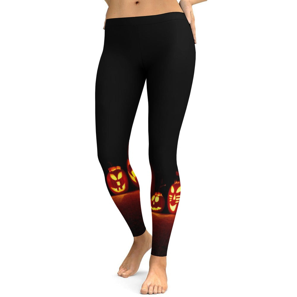 Pumpkin Soft Ladies Tight Yoga Pants