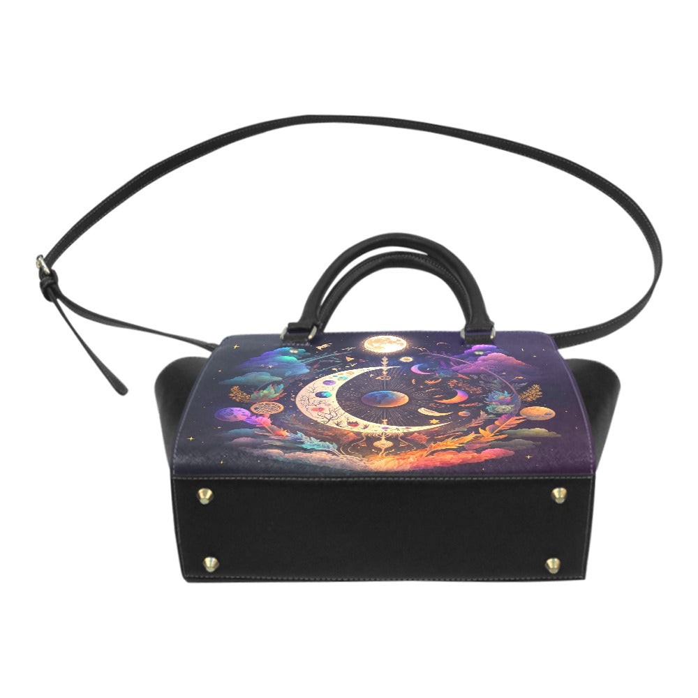 Celestial Sun Moon Classic Shoulder Handbag
